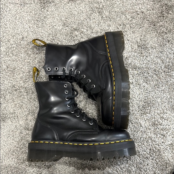 Dr. Martens Shoes - Dr. Martens Air Wair Air Cushion Black Combat Boots